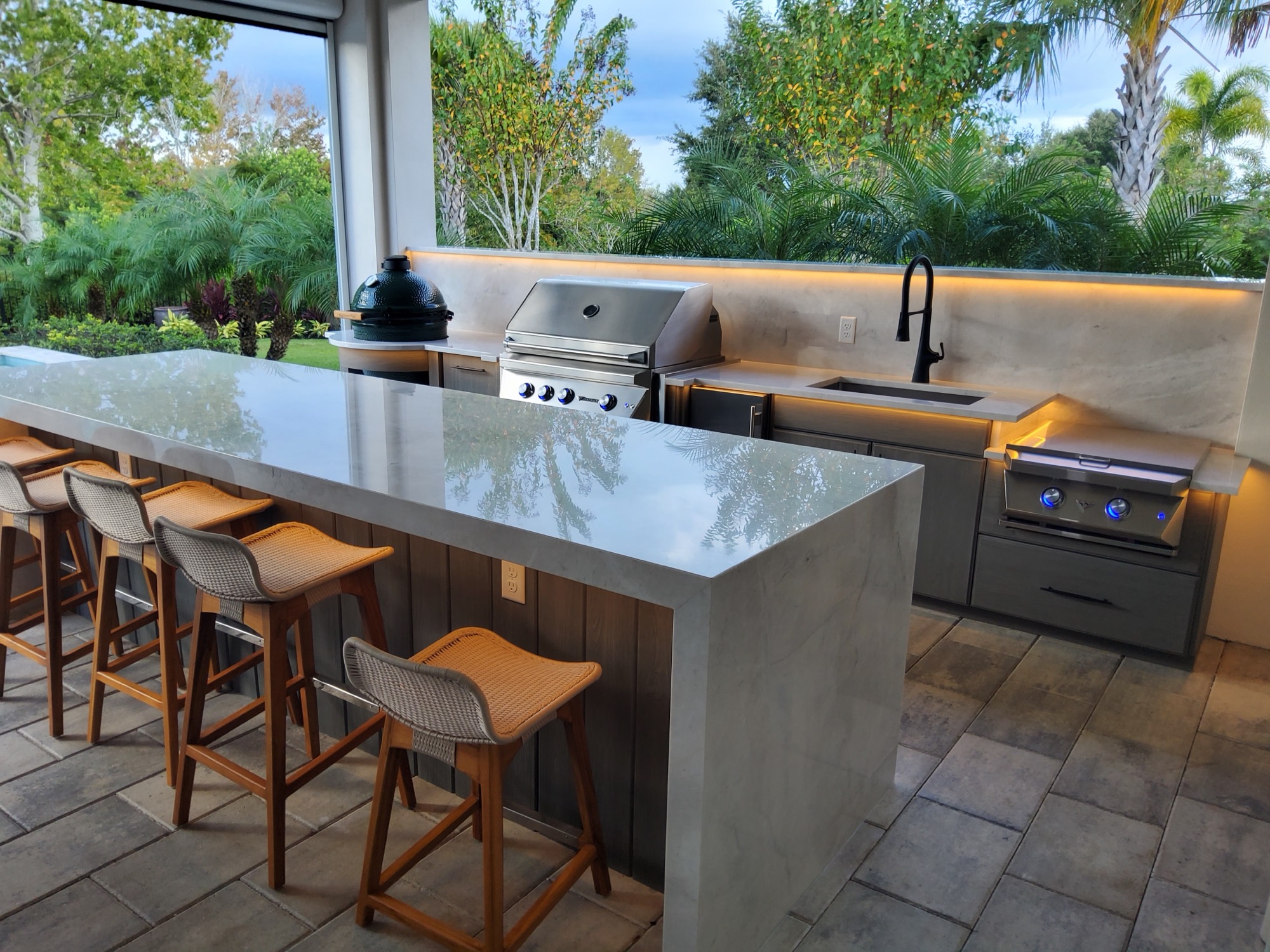 Outdoor kitchen project in Orlando, FL