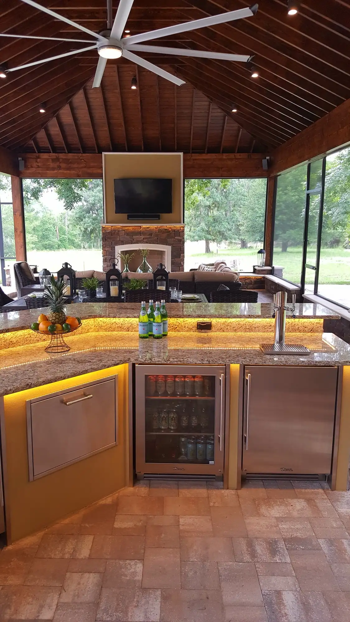 Outdoor living space and furniture built by Patio Style in Geneva, FL